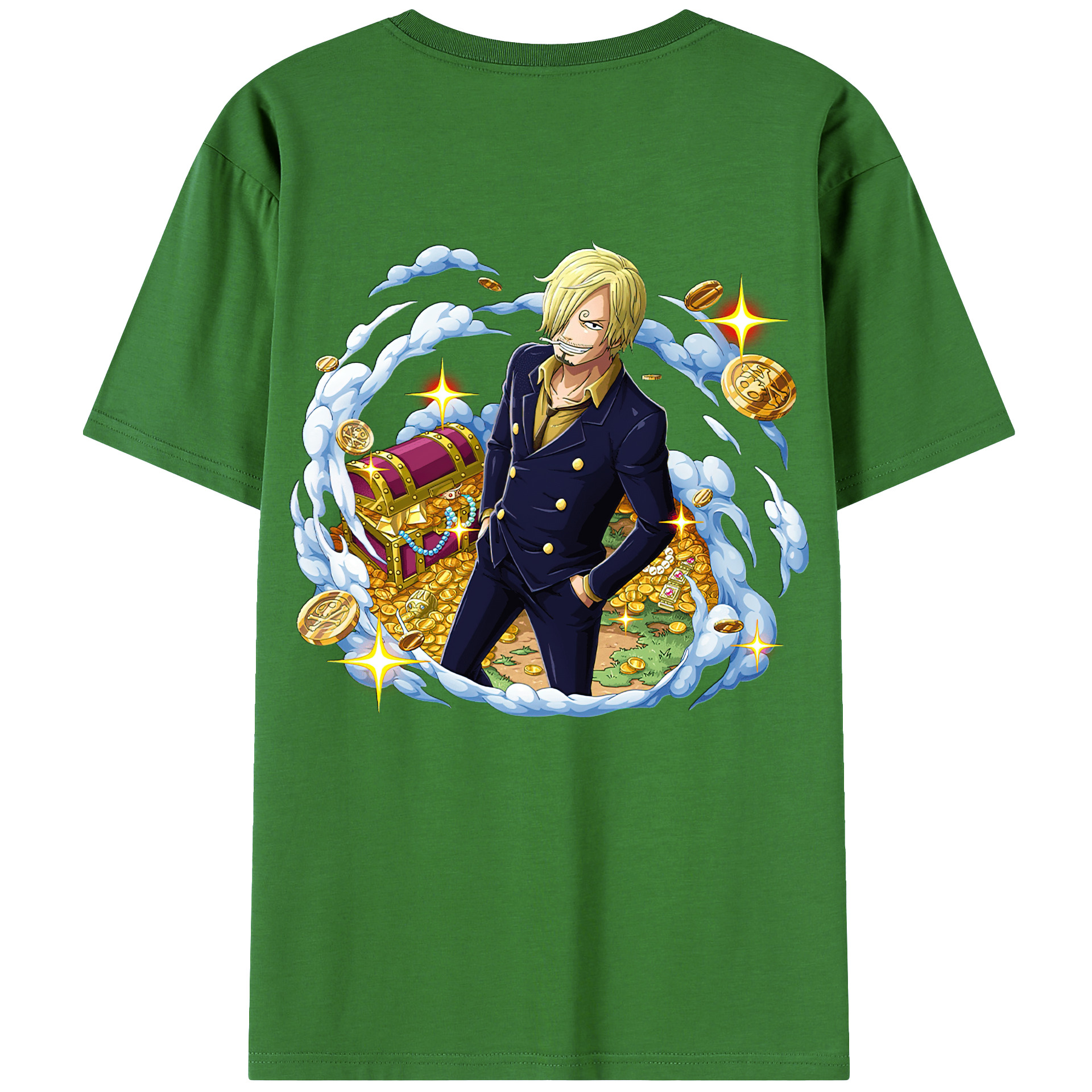 （画像用） ワンピース サンジ ONE PIECE Sanji レディース半袖Tシャツ(バックプリント)